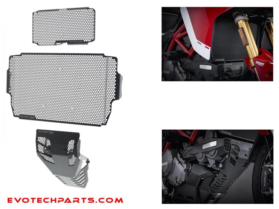 Ducati Multistrada 950 / S / V2 Wasser / Ölkühler- und Motorschutz von Evotech Performance